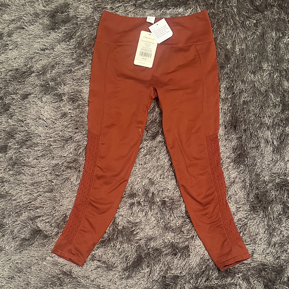 Women’s 7/8 Rust Active Leggings - Stretch Performance Bottoms